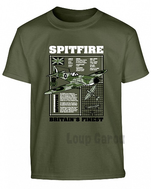 Triko dětské Spitfire -oliva