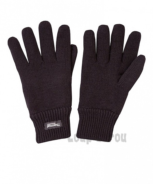 rukavice pletené černé