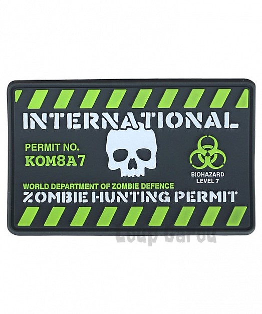 Nášivka Patch pro povolení k lovu zombie