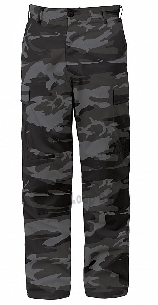 *Kalhoty BDU BLACK CAMO