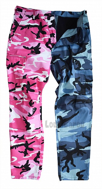 * Kalhoty BDU PINK/BLUE