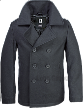 * Kabát PEA COAT BRANDIT černý