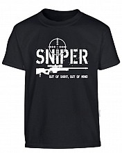 Triko dětské Sniper - černé
