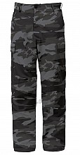 *Kalhoty BDU BLACK CAMO